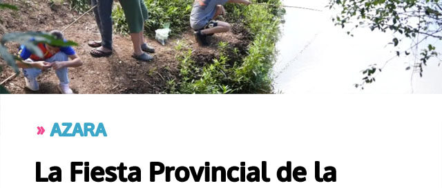 La Fiesta Provincial de la Mojarrita celebró su tercer día con el tradicional campeonato de pesca deportiva