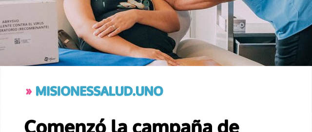 Comenzó la campaña de vacunación contra el VSR para personas gestantes
